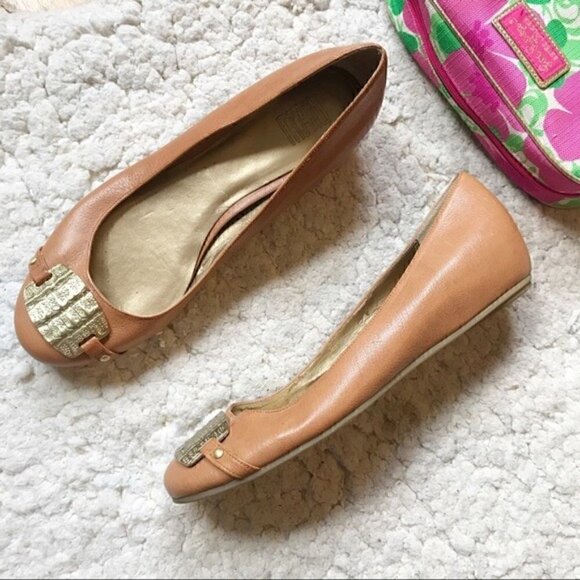 Falchi by Falchi: Carmel 'Daisy' Leather Wedges 9M - Picture 1 of 10